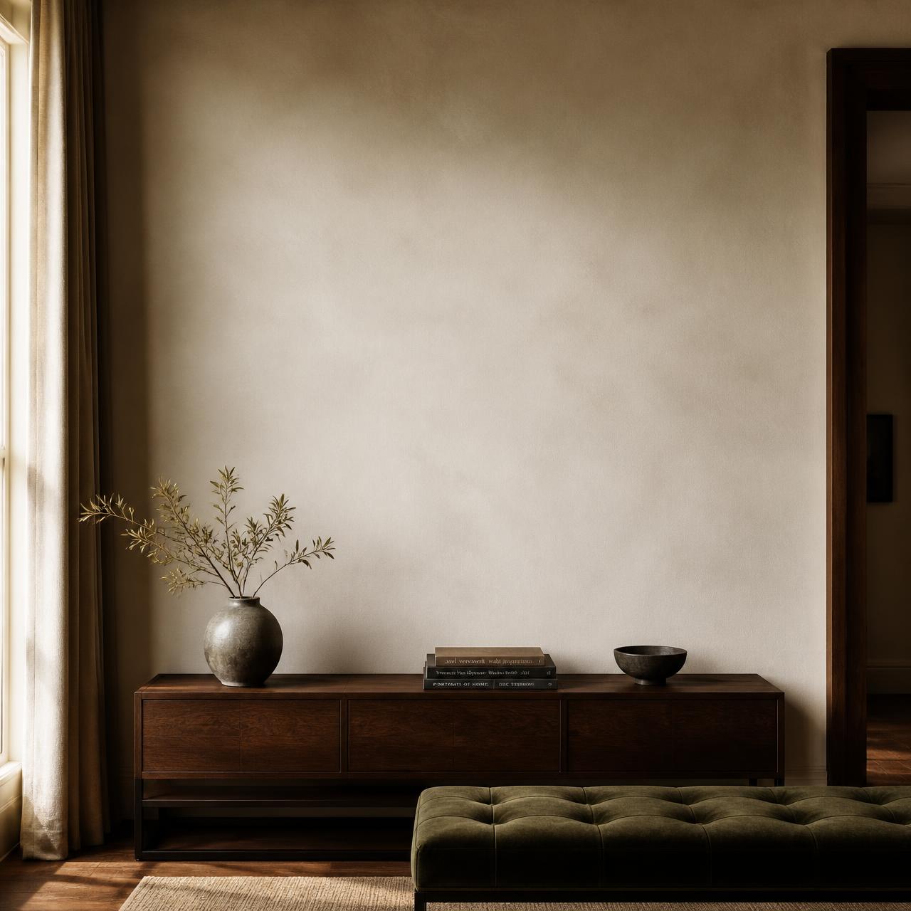 Empty wall before artwork